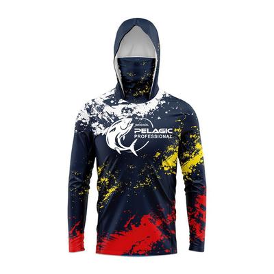 Pelagic Fishing Suit Sunscreen Suit Hooded With Mask Luya Camouflage Long Sleeve Ice Silk Quick Drying Sea Fishing