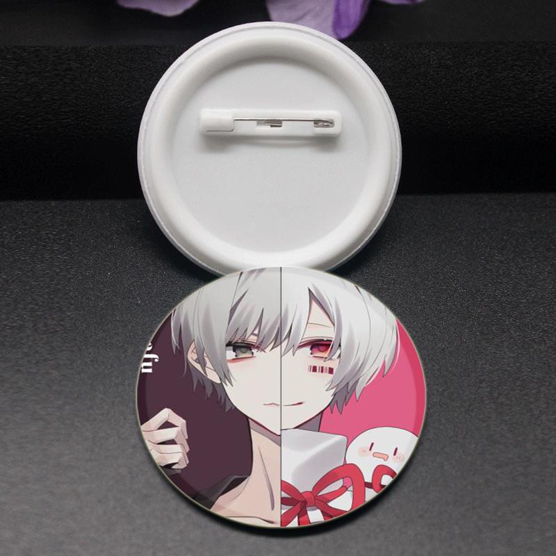 32/44/58mm Bungo Stray Dogs Pin Agency Atsushi Nakajima Dazai Osamu Soft Button Decorative Handmade Hat Badge Gift Accessory
