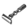 Skid Classic Men Anti Metal Handle Dual Blade Shaver Vintage Style Manual Razor Black