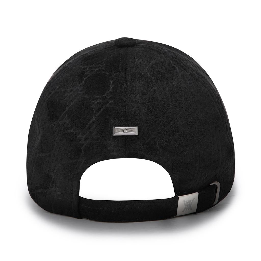 ANEW GOLF (U) Monogram Suede Ballcap_Bk