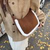 Suede Bag Women's Large-capacity New Autumn and Winter Niche Design Single Shoulder Crossbody Fluffy Dumpling Bag