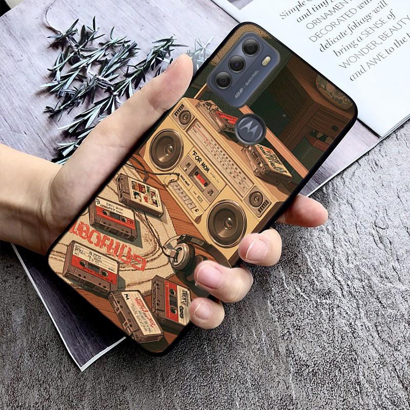 Phone Case For Moto G86 G85 G75 G15 G05 G56 G72 G53 G54 G84 G60 G31 G32 G24 G 5G G Play Retro Cassette Tape