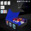 Amonel Deck Trading Card PU Holds 3 24 Dividers with Compatible with and Other Card Games with Blue 3 Case, Case, Leather, 3-Column Storage, 2100+