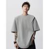 Loose-Leaf Cut Short-Sleeved T-Shirt Men'S Summer American High Street Deconstruction Crew Neck Jumper Trendy Brand Design Sense Loose T-Shirt