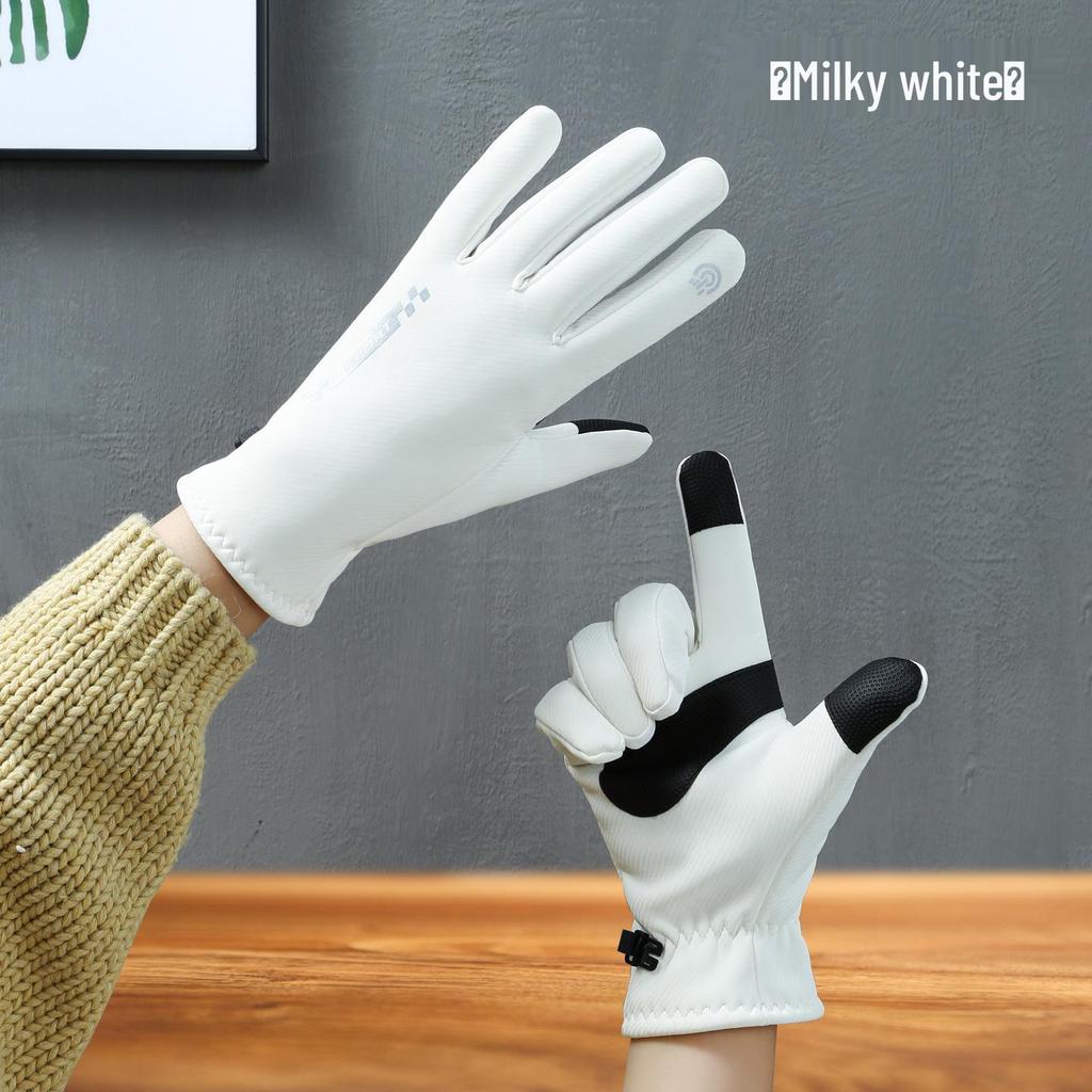 Women's Winter Cycling & Driving Touchscreen Gloves – Windproof, Warm Fleece Lined for Cold Weather