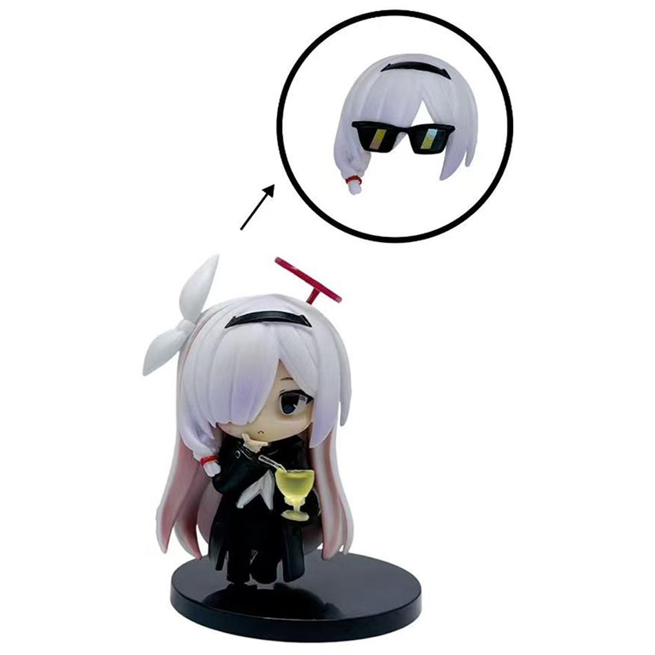 8CM Blue Archive Plana Anime Action Figure Christmas Gift Statue Collectible Model Desktop Car Ornaments Model Doll Gifts