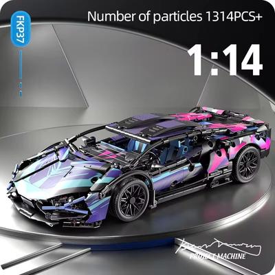 Auto Sportiva da Corsa Tecnica 1314 Pezzi Modello Blocchi da Costruzione Città Veicolo Meccanico Veloce Supercar Giocattoli Puzzle Mattoncini Regalo per Bambino Adulto