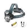BLACKWOLF Zoom LED 750 Compatible with Cree Powerful Work 18650 Battery 2166R Headlight, Lumens, Rechargeable, XM-L2 Zoom, Light, Waterproof,