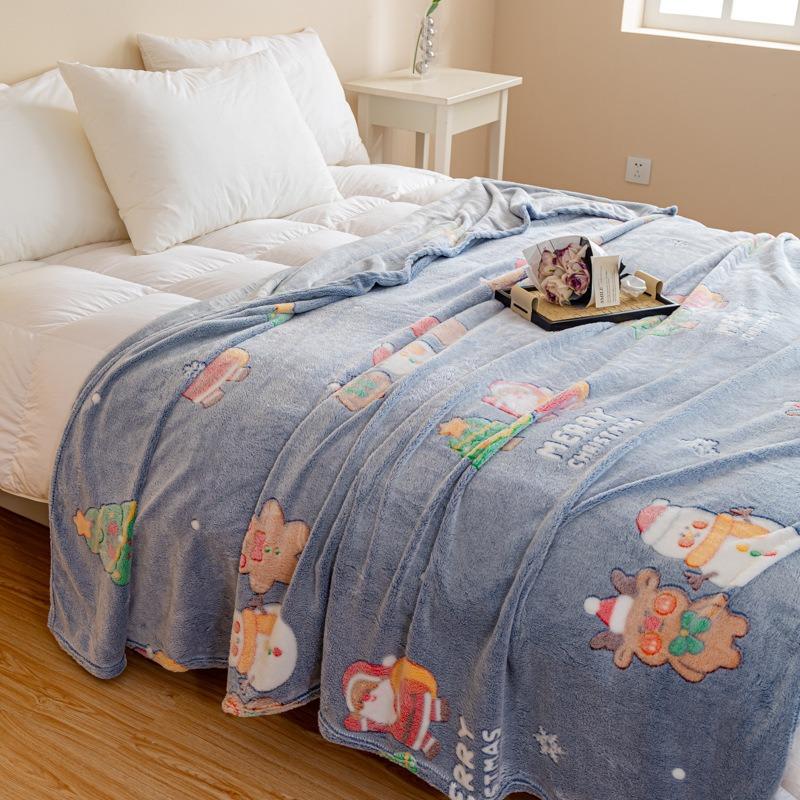 New soft snowflake fleece blanket household student dormitory blanket air conditioner blanket multi-purpose blanket fleece blanket