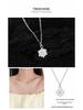 Sterling Silver Snowflake Diamond Necklace - High-End Clavicle Chain with Niche Design Pendant Choker