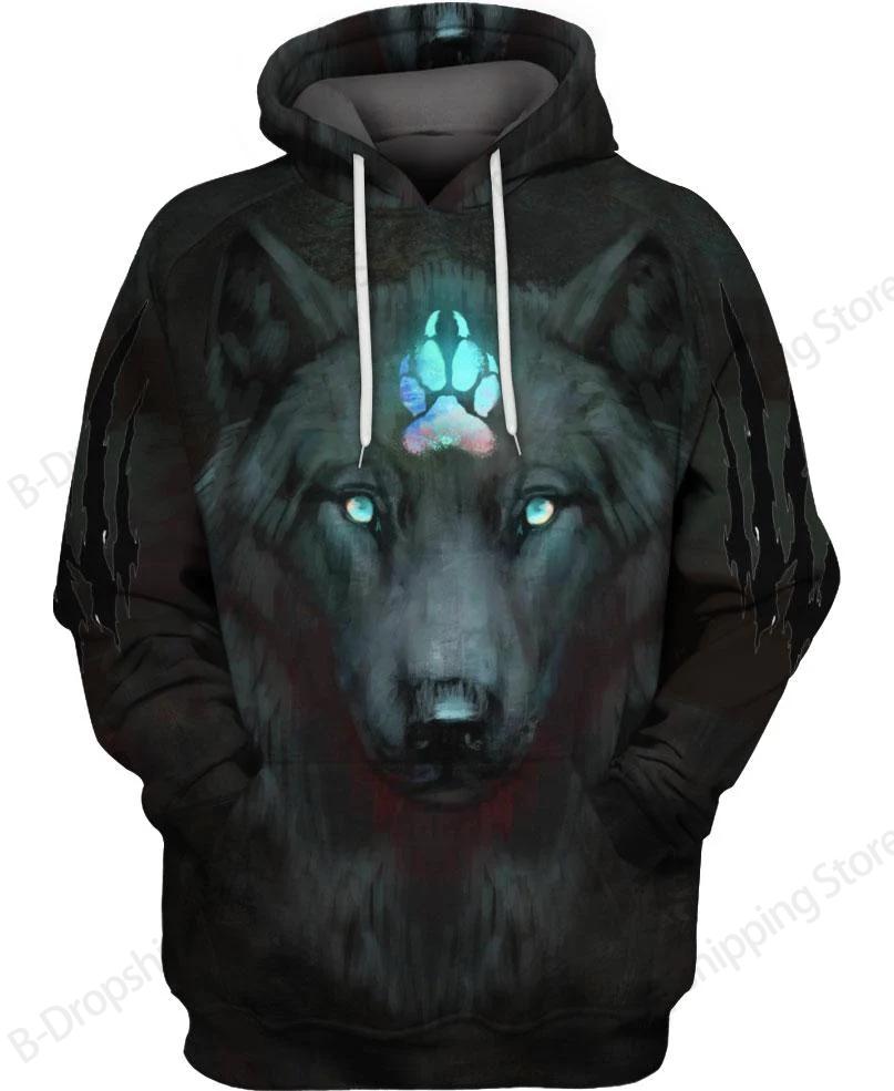 Native Wolf Pattern Culture 3d Print Hoodie Men Women Fashion Long Sleeve Hoodies Vintage Coat Men Sweatshirt Unisex Clothes NEW