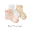 3 Pairs Cotton Girls Socks for Spring Summer Ruffles Mesh Baby Socks Children Baby Little Girl Clothing Cute Accessories