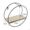 Scaffali a Muro Rotondi Vintage Galleggianti Libreria Scaffale Angolare