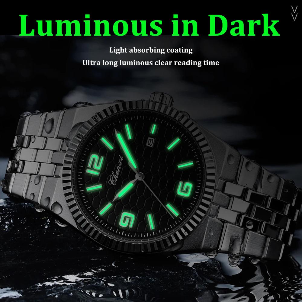 Couple Watch Luxury Quartz Watch Waterproof Watch Lover Gift Night Light Classic Date Week Clock His Her Watch