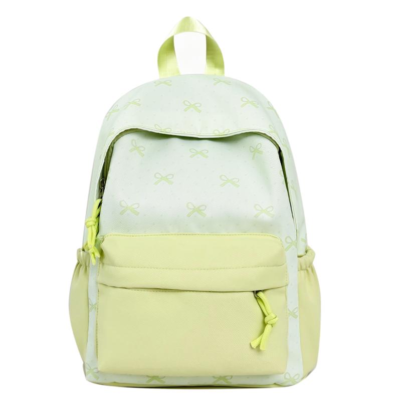 Bow Ctrast Backpack Women's Lightweight School Bag