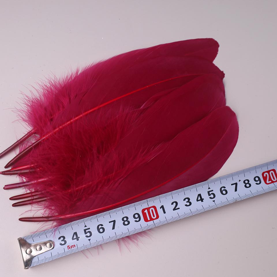 100Pcs Colored Goose Feathers for Decorating Christmas Crafts Dress Jewelry Fringe Accessories 6-8 inch 15-20CM