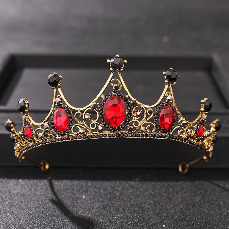 Accessori per Capelli da Sposa Barocco Strass Cristallo Corona Tiara Corona da Sposa Copricapo Corona da Festa Gioielli per Capelli da Sposa Tiare