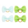 Puppy Dog Hair Bows with Rubber Bands Handmade Small Bowknot Dog Hair Accessories Pet Grooming Supplies