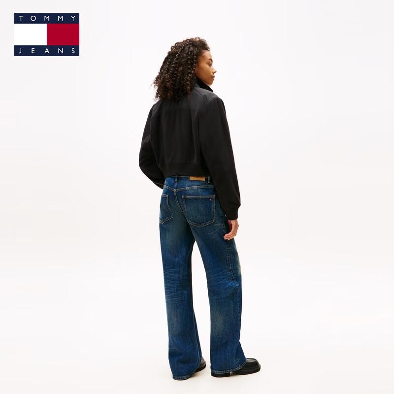 TOMMY JEANS Women's 2025 F/W Fleece Patchwork Zip Cardigan