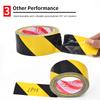 Black and yellow hazard safety warning stripe barrier tape suitable for marking floors walls pipes and equipmentPinstriping Tape 3