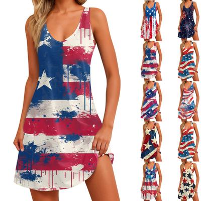 Women's Print Dress, Vest, Skirt With Pockets, Beach Skirt, V-Neck Vest Skirt Vest Skirt