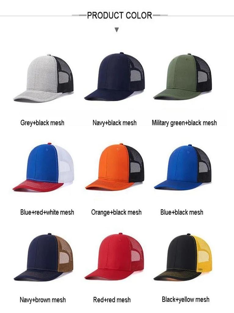 2026 New Hot Sale Unisex Cap Slight Curved Brim Style Trucker Hat Men & Women Casual Outdoor Breathable Summer Cap