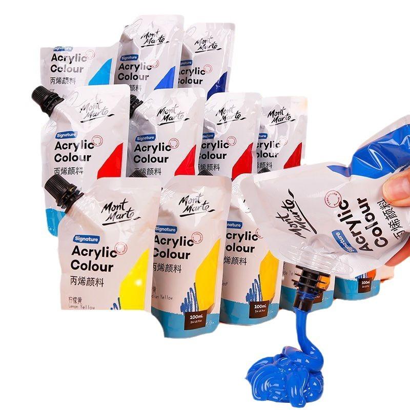 1 Torba Akrilik Boya 100ml, Yarı Mat Bitiş, Tuval, Ahşap, Kumaş, Deri, Karton, Kağıt, MDF ve El Sanatları için Uygun