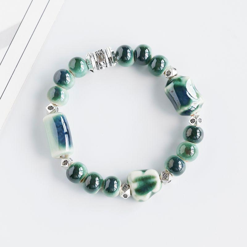 

Новый китайский стиль, парные маленькие украшения, браслет из Цзиндэчжэня, керамический браслет, культурные и креативные подарки, этнический стиль, студенческие украшения, ремешок для ношения Emerald green