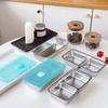 304 Stainless Steel Compartmented Lunch and Sauce Dish, Refrigerator Safe Sealed Storage Box