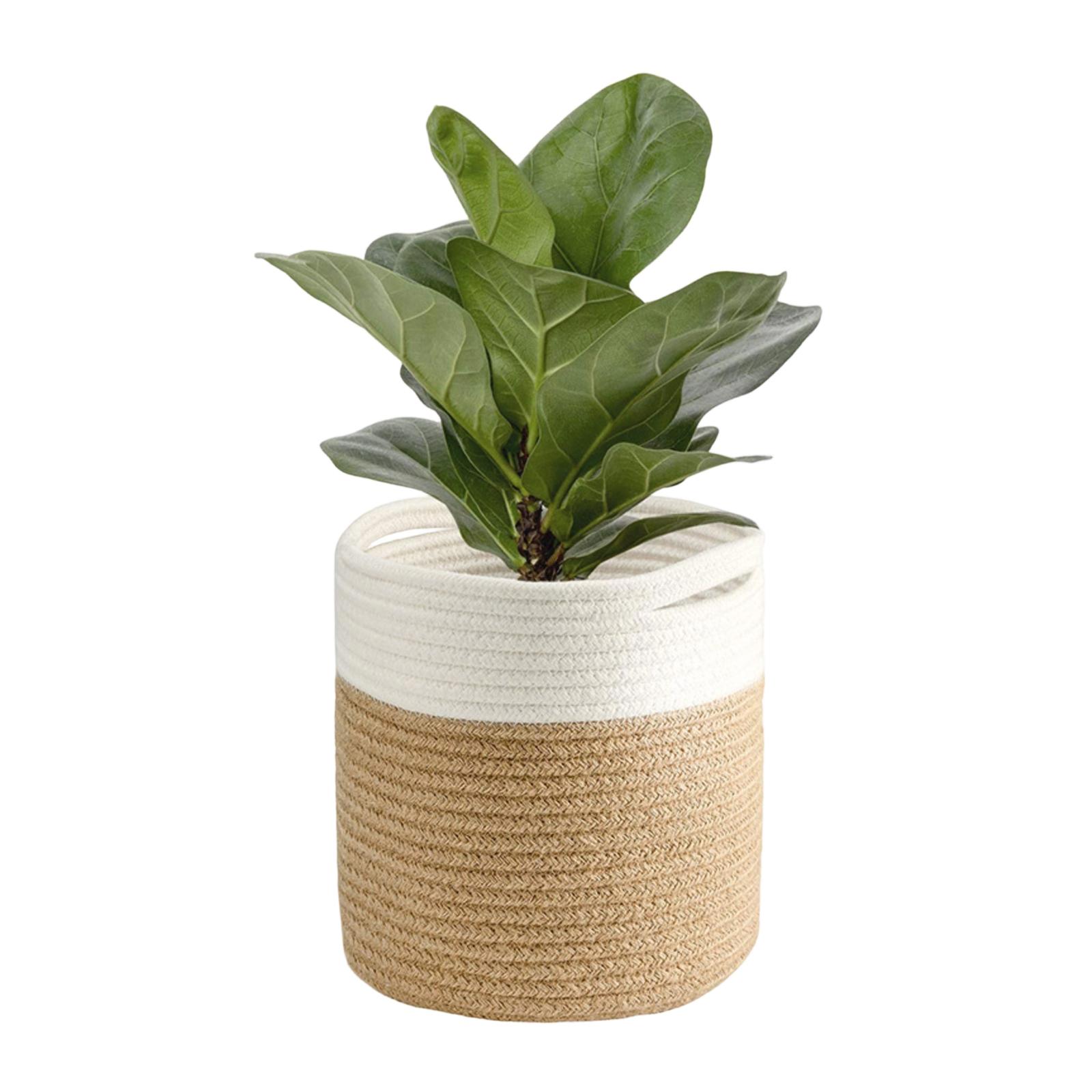 

Woven Flower Baskets, Handmade Woven Baskets, Green Plant Floor Pots, Straw Woven Flower Pots One Size хакі