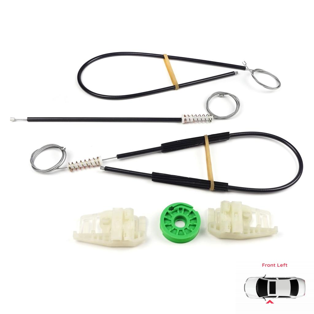 BWR741 Power Window Regulator Repair Set Left for BMW 3 Series E46 Compact 2001-2005 2/3 Door 51338251351