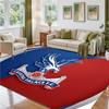 Crystal Palace Football Design Crystal Velvet Rug Soft Decorative Mat for Bedroom Entrance