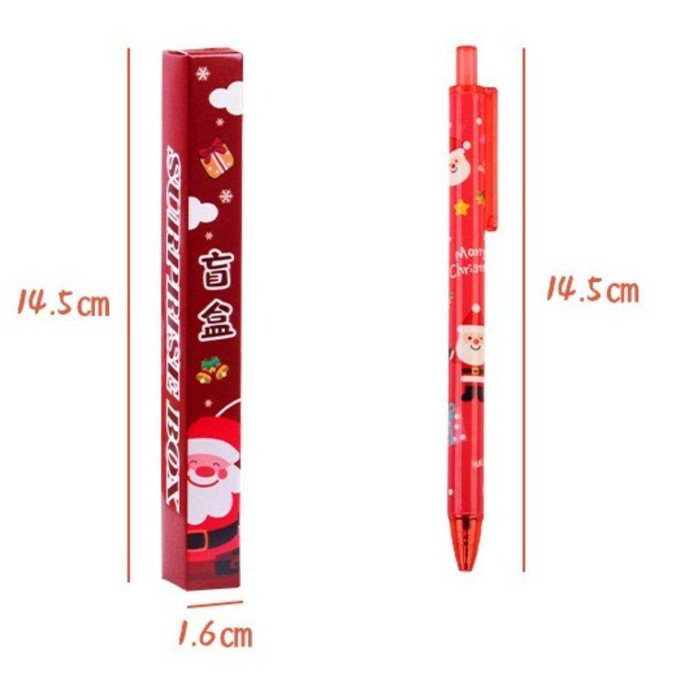 Quick Drying Christmas Blind Box Writing Supplies Press Black Ink Gel Pen Gel Pen Christmas Gifts