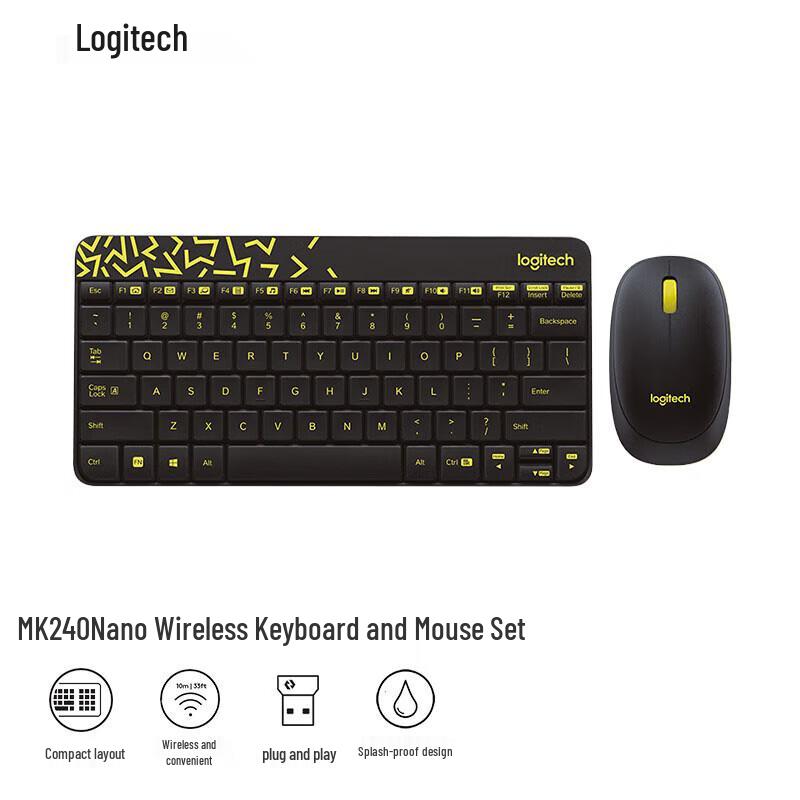 

Logitech MK240 Nano Wireless Keyboard Mouse Combo