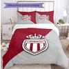 Monaco FC Printed 3PCS Bedding Set Breathable Duvet Cover with Pillowcases Decorative Bed Linen for Bedroom Home