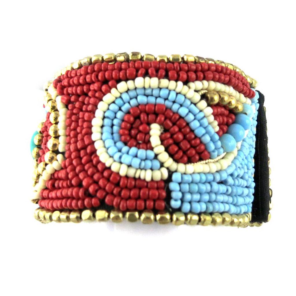 Les Trésors De Lily [N0959] - Red 'Altai' Designer Bracelet