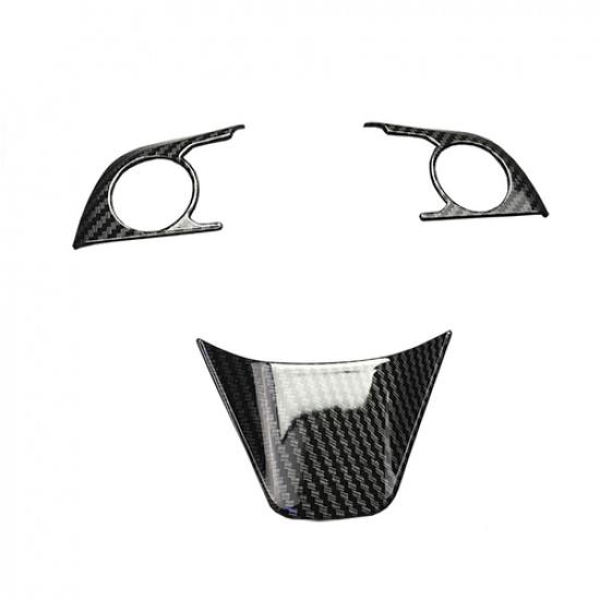 Carbon fiber Steering Wheel Trim 3pcs For   Toyota Venza
