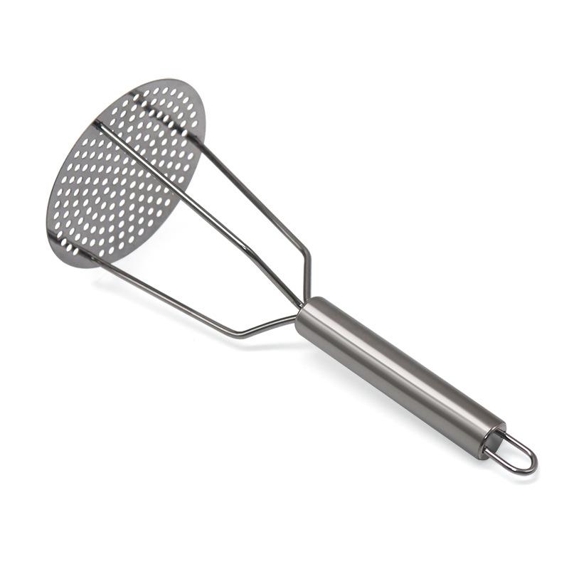 Household Stainless Steel Potato Press With Handle Masher For Mashed Potato Kitchen Mash Tool 01