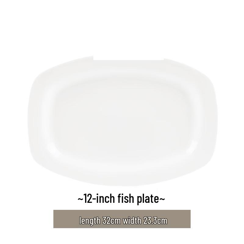 Pure White Bone China Dinner Plate