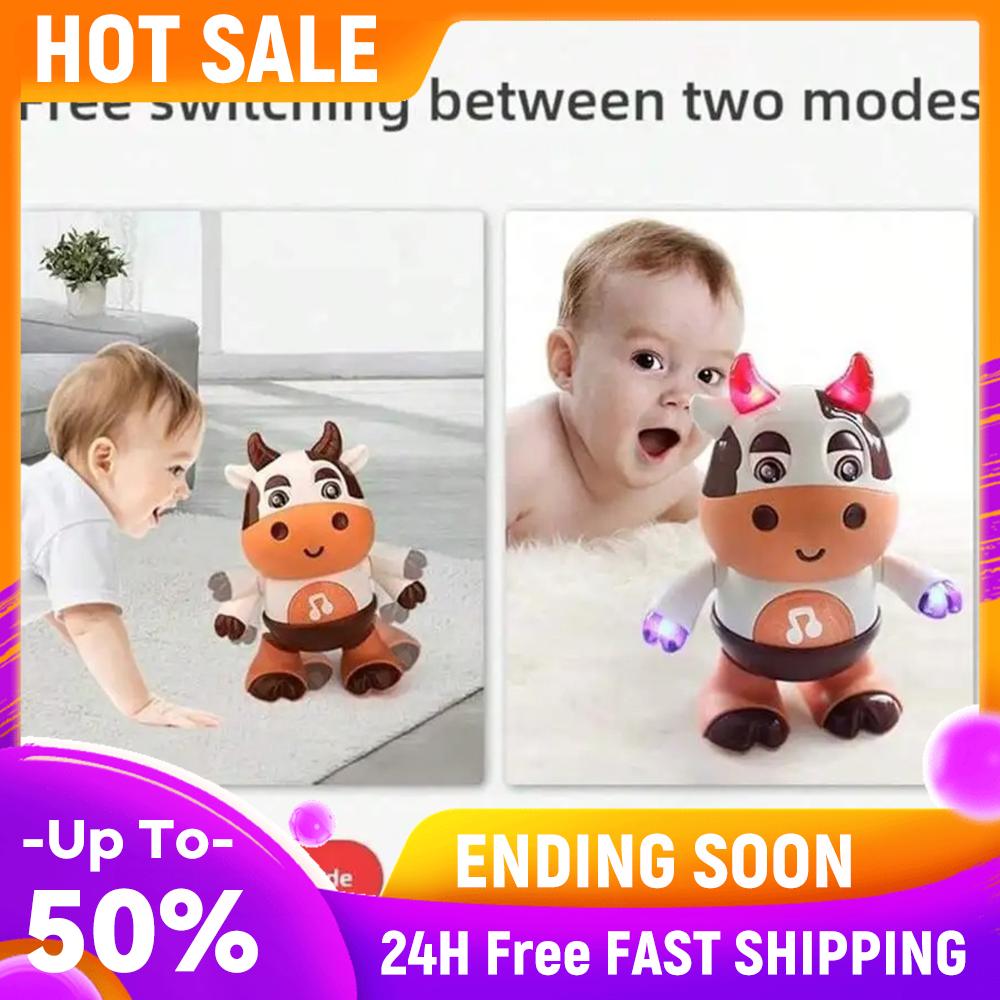 

Electric Dancing Cow Light Up Baby Dancing Cow Toy with Sounds and Lights Musical Cow Dancing Toy for Toddlers China Mainland
