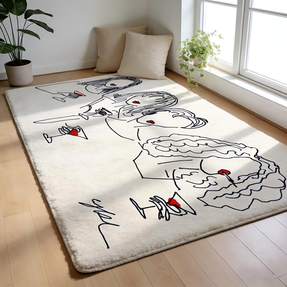 S-Sex And The City Tv Floor Mat Soft Flannel Floor Mat Non-Slip Absorbent Rug For Home Bedroom Bathroom