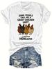 Plus Size, Casual Wear Chicken Text SOME PEOPLE CALL ME A CRAZY CHICKEN LADY Women's Casual S T-Shir