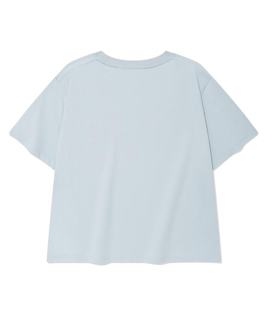 COVERNAT WOMAN Hotfix Logo T-Shirt Light Blue