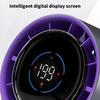 Quiet Powerful Fan Digital Display Fan 4000mAh Battery Fan ABS Texture Suitable for Bedroom Office and School Use