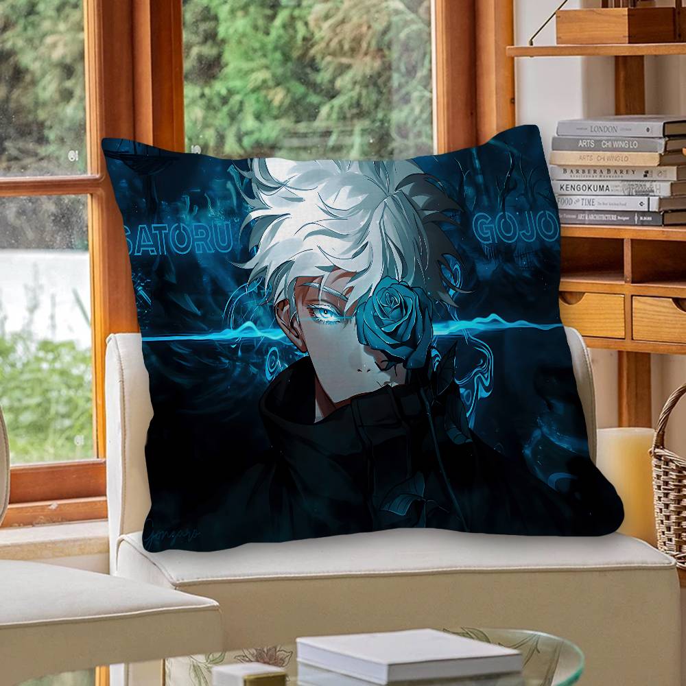 S-Satoru G-Gojo Anime Pillowcase toon Gift Cushion Cover Bedroom Home Sofa Chair Seat Decor pillow case