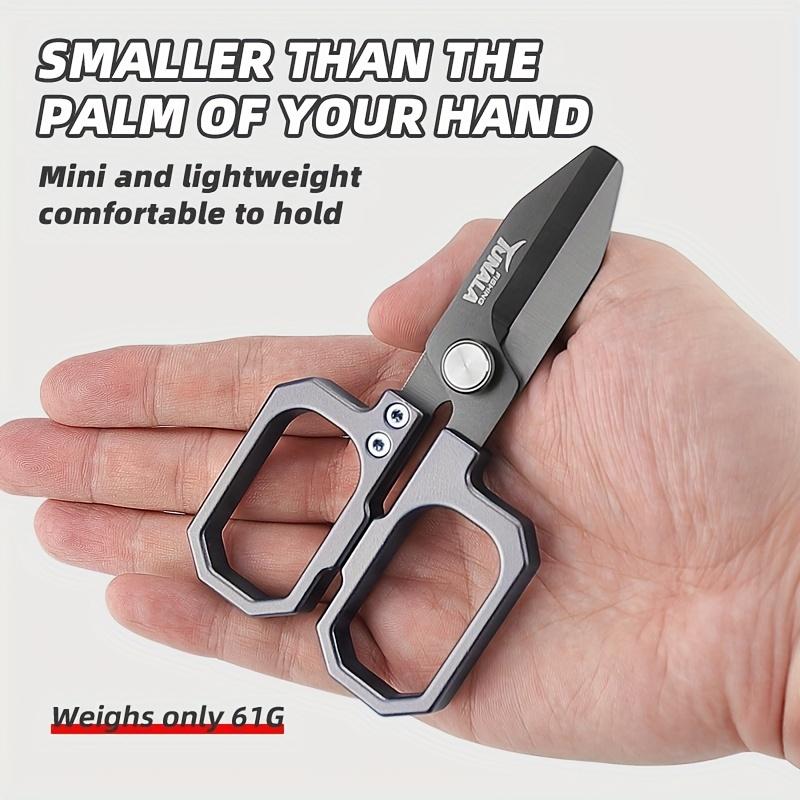 Fishing Scissors with Double Serrated Blades, Made of Molybdenum Vanadium Steel Material for Fishing Weaving Line Scissors,