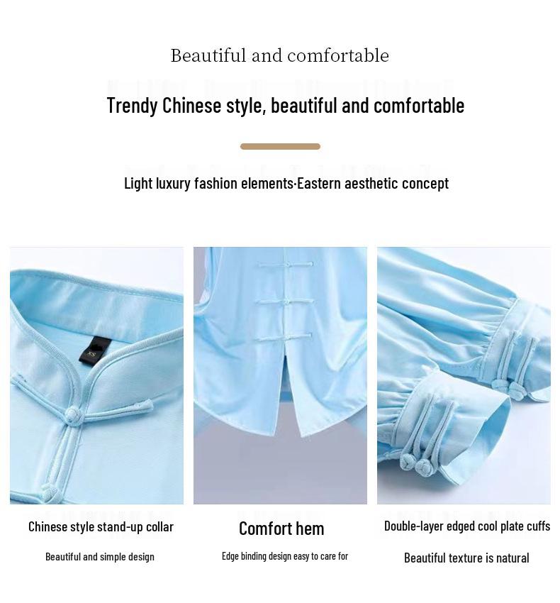 Špičková súprava obleku na Tai Chi z mliečneho hodvábu pre ženy a mužov - Jarné až jesenné vystúpenie Wushu, čínsky štýl