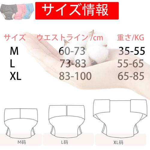 KUMUROETA Incontinence Underwear, Urine Barrier Underwear, Pure Cotton, Absorbent, Breathable, Washable, with Removable Absorbent Pads, Prevents Side