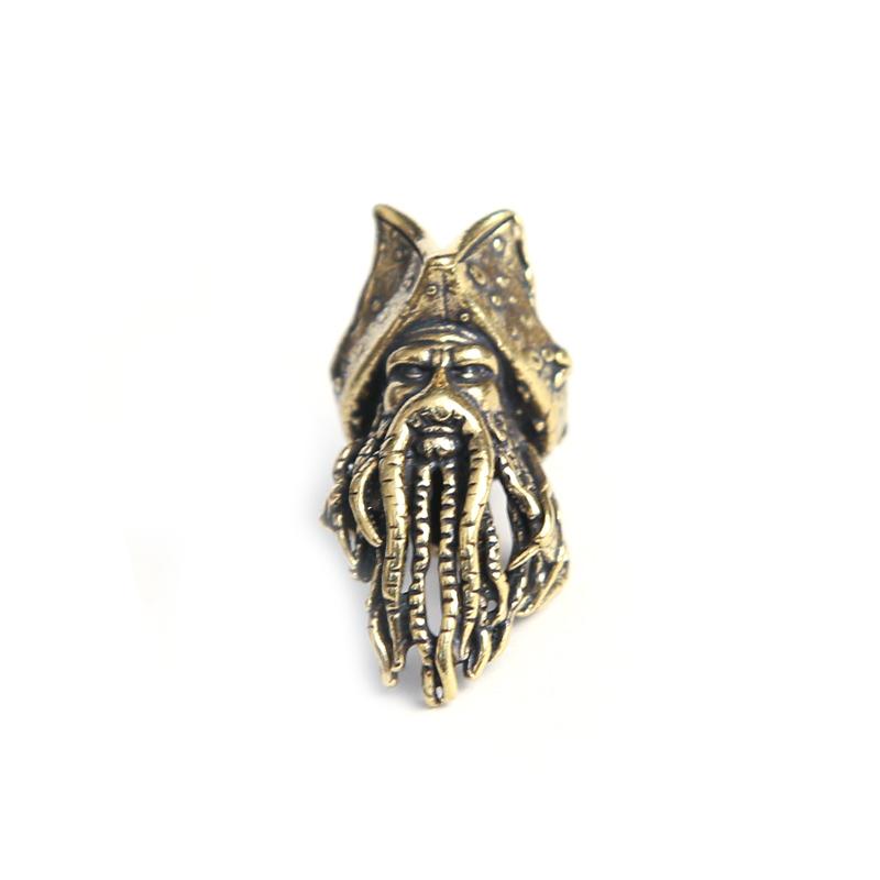 

Фигурка Осьминог Лицо Пиратский Король Латунный Нож Бусина Паракорд Шнурок Подвеска DIY Веревка для Зонта EDC Наружные Инструменты Аксессуары Other