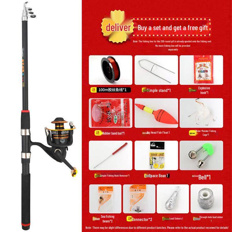 Daiwa Surf Rod: Buy One, Get One Free! Long Cast, Super Hard Casting Rod - Full Set Fishing Gear Equipment.